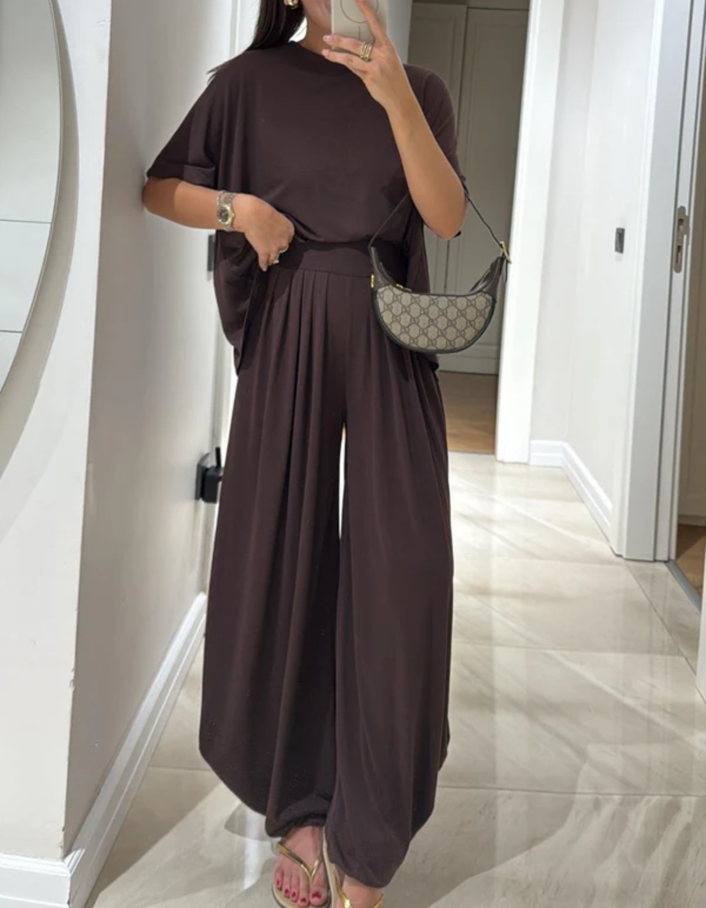 Lunavie – Relaxed drape fit – Two-piece loungewear set
