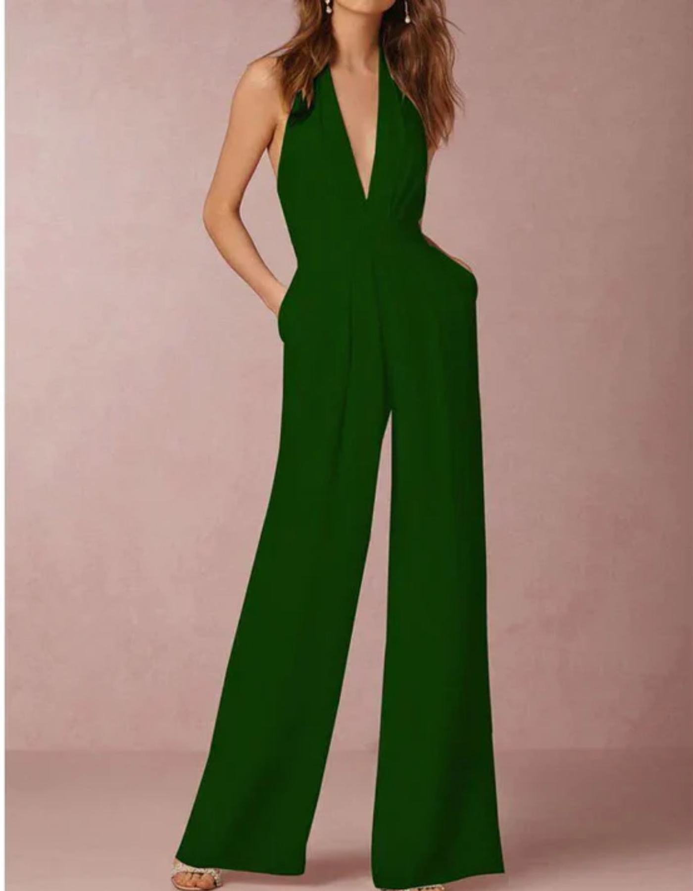 Carina – Deep V-neck – Jumpsuit