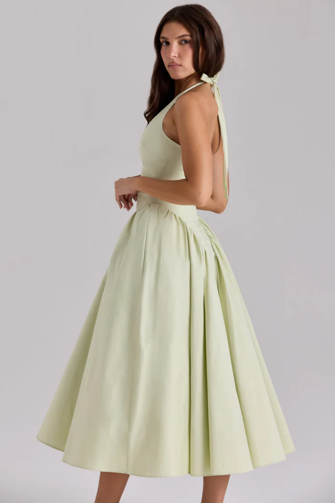 Alexanne – Halter neck design – Midi dress