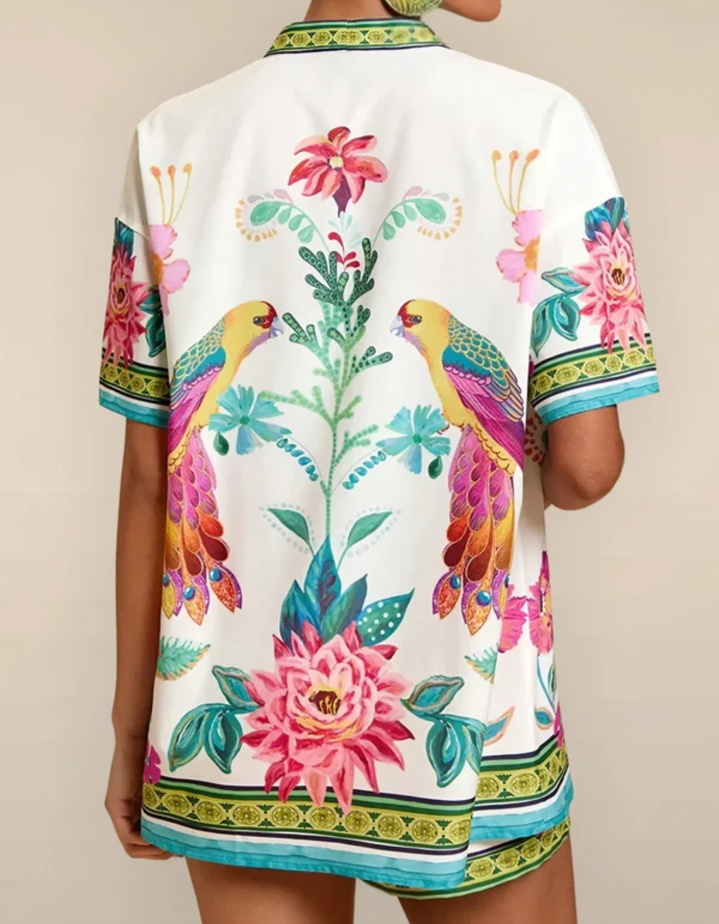 Nadia – Tropical print – Kimono set