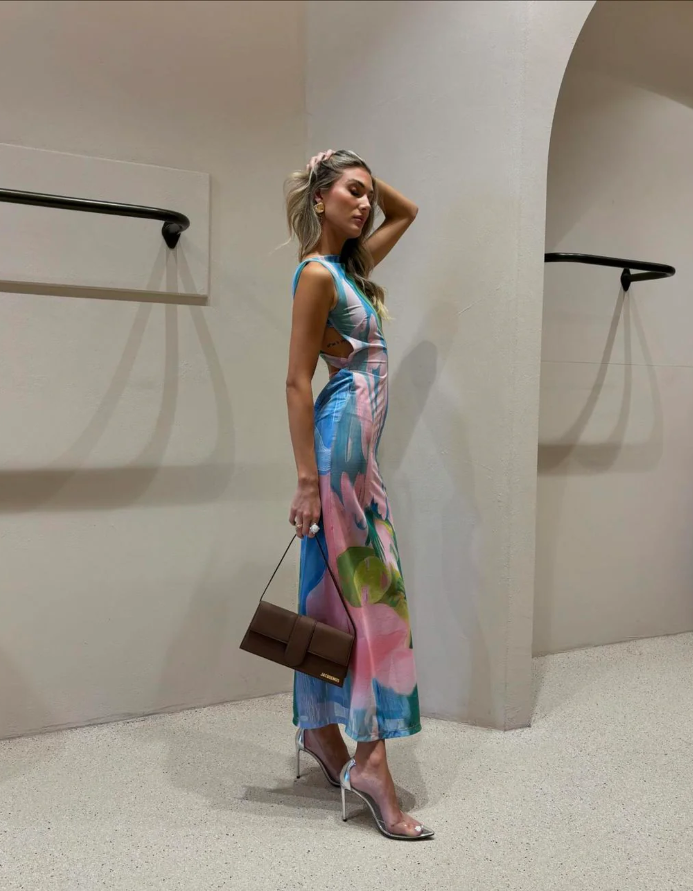 Sienna – Bold colour-block design – Maxi dress