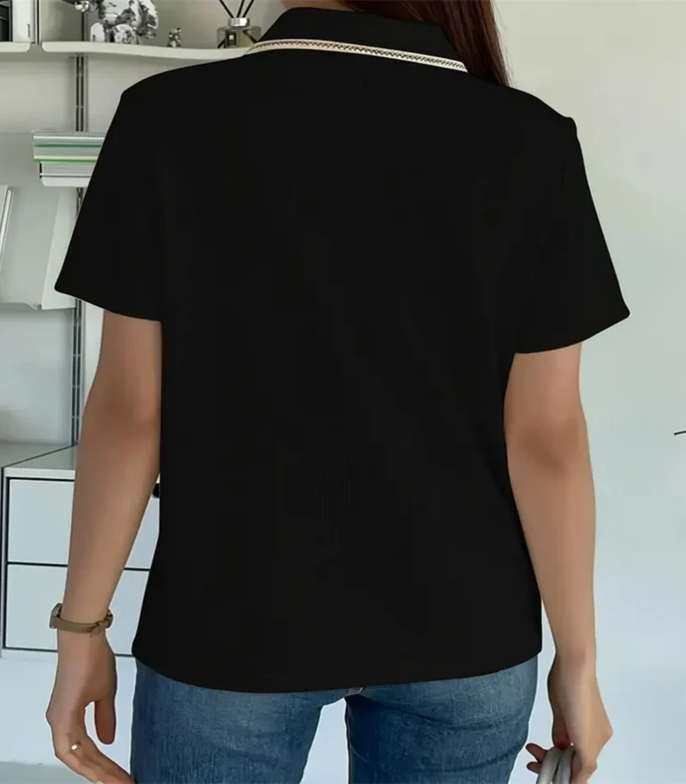 Adrianna – Elegant Detailing – Polo T-shirt