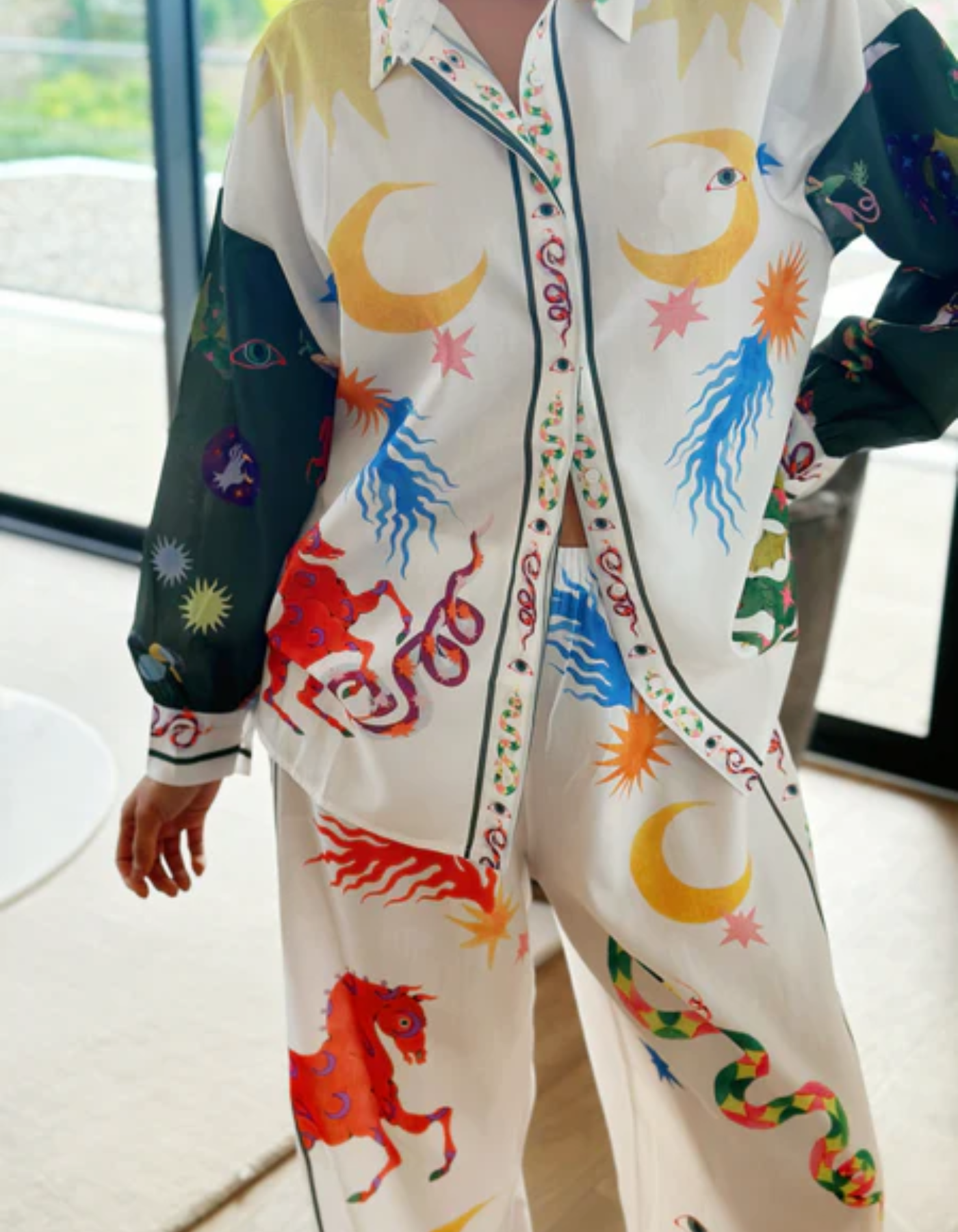 Celestia – Bold print design – Shirt and pants set