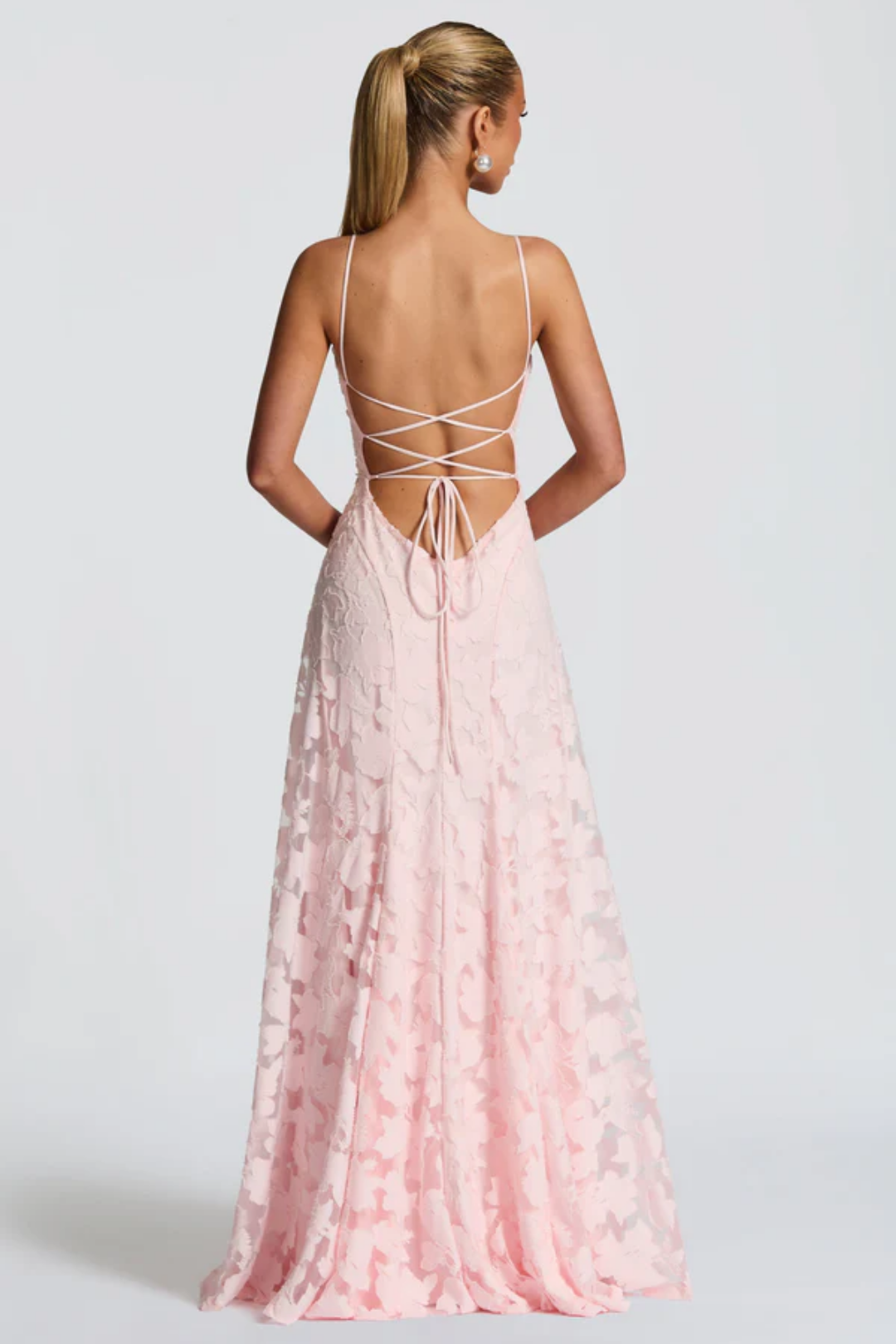 Lunariare – Floral lace elegance – Maxi dress
