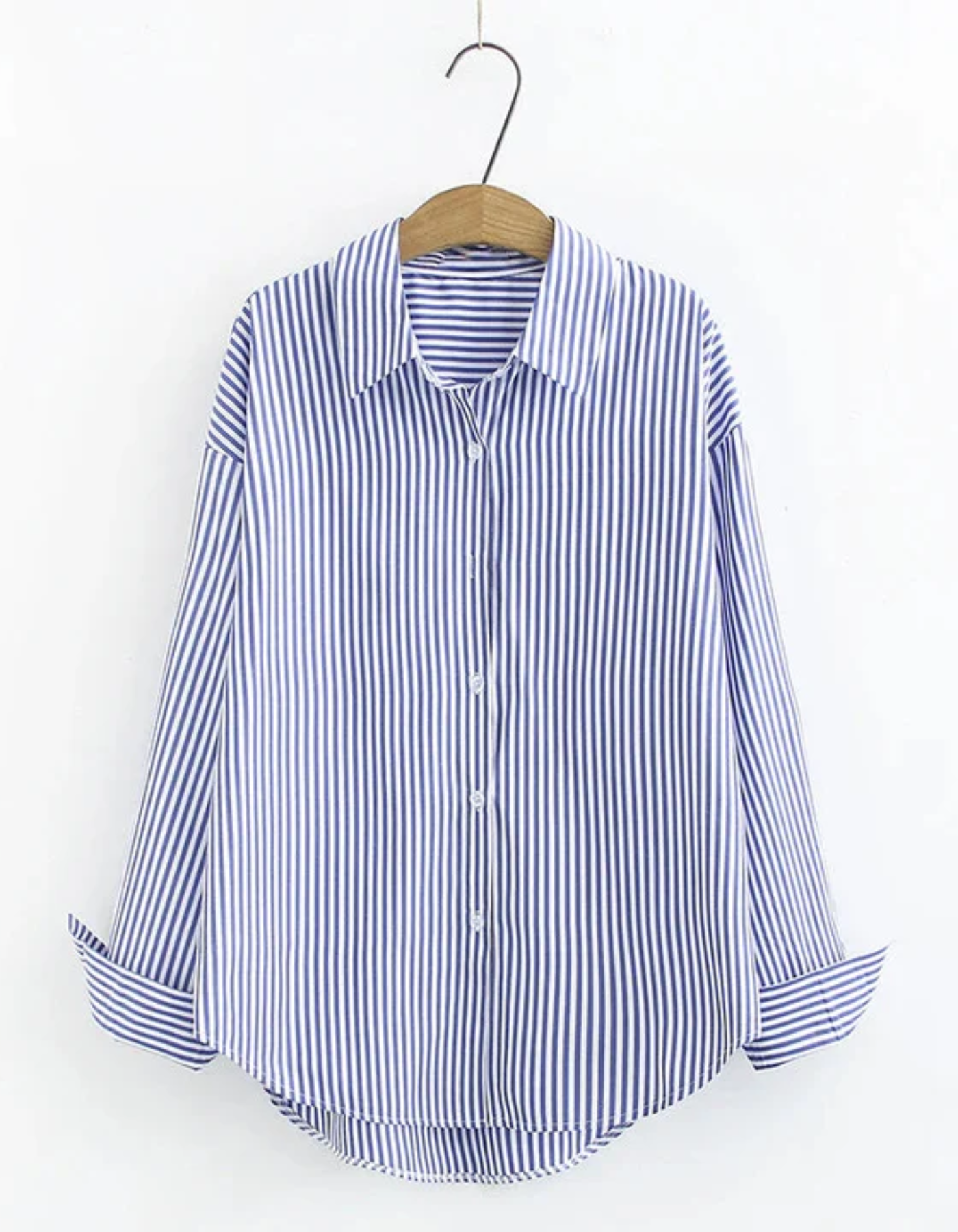 Valentina – Relaxed Striped – Button-Up Shirt