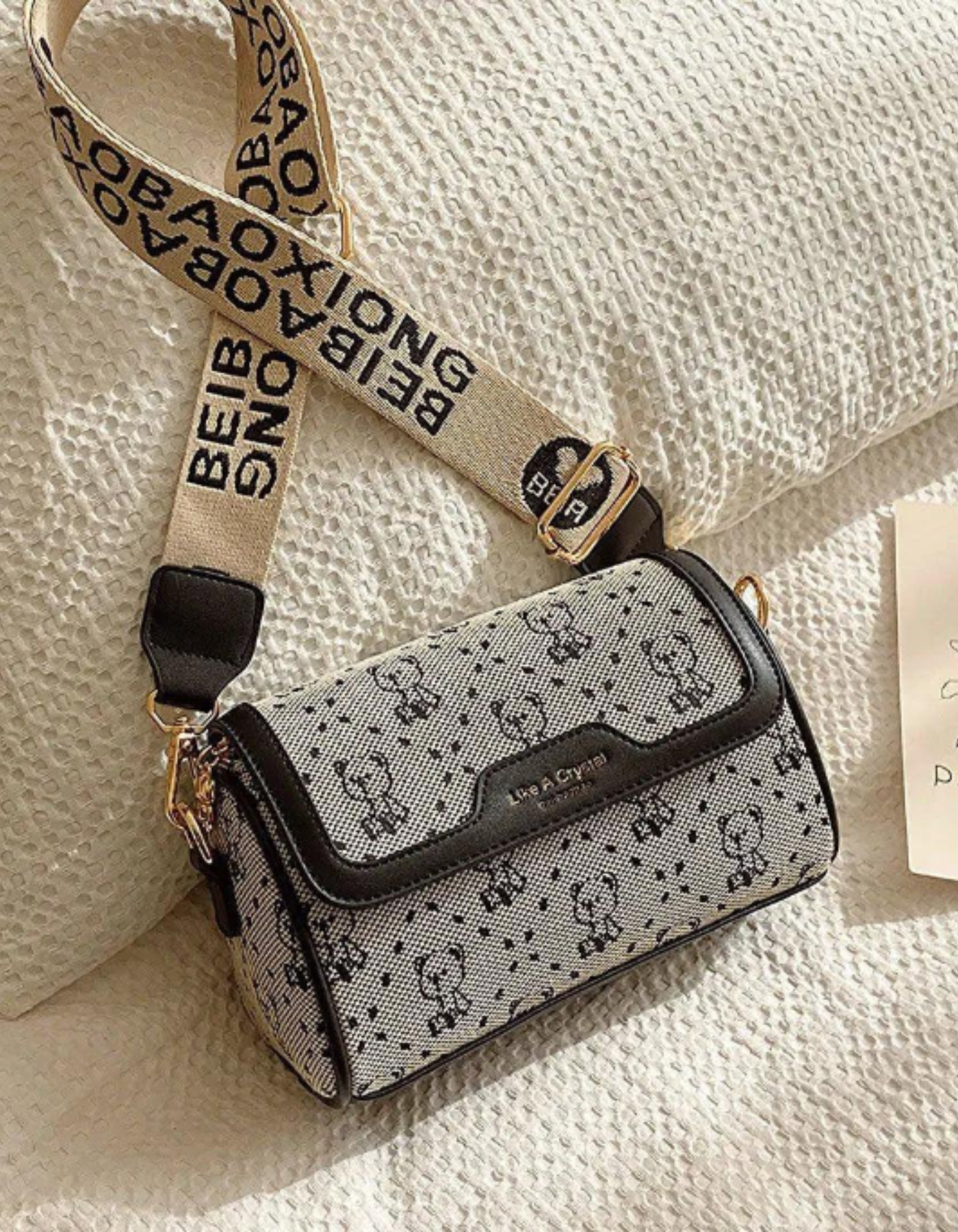 Celinea – Embellished bunny charm – Crossbody bag