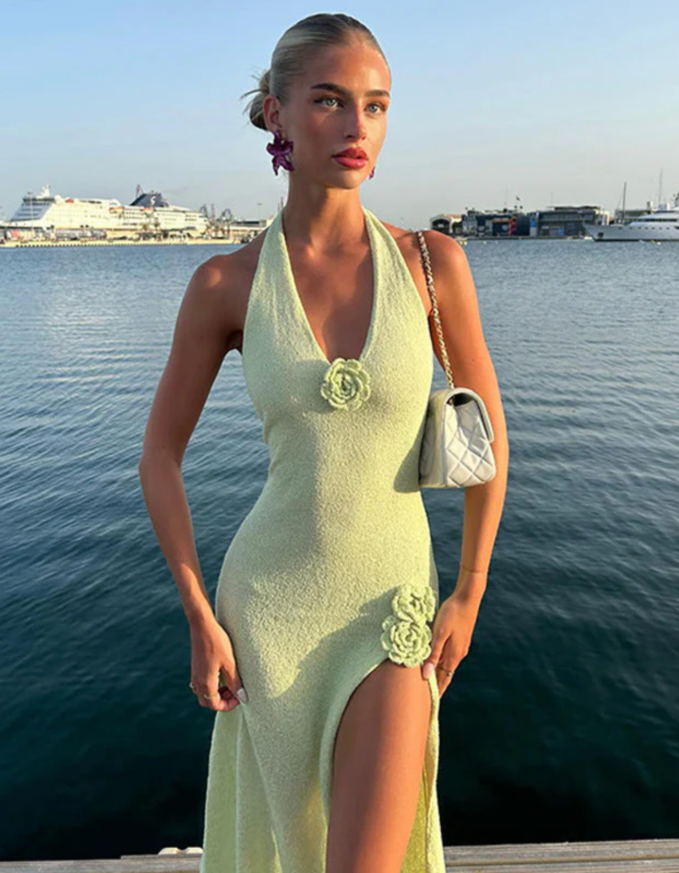 Frances – Elegant halter design – Beachside gown