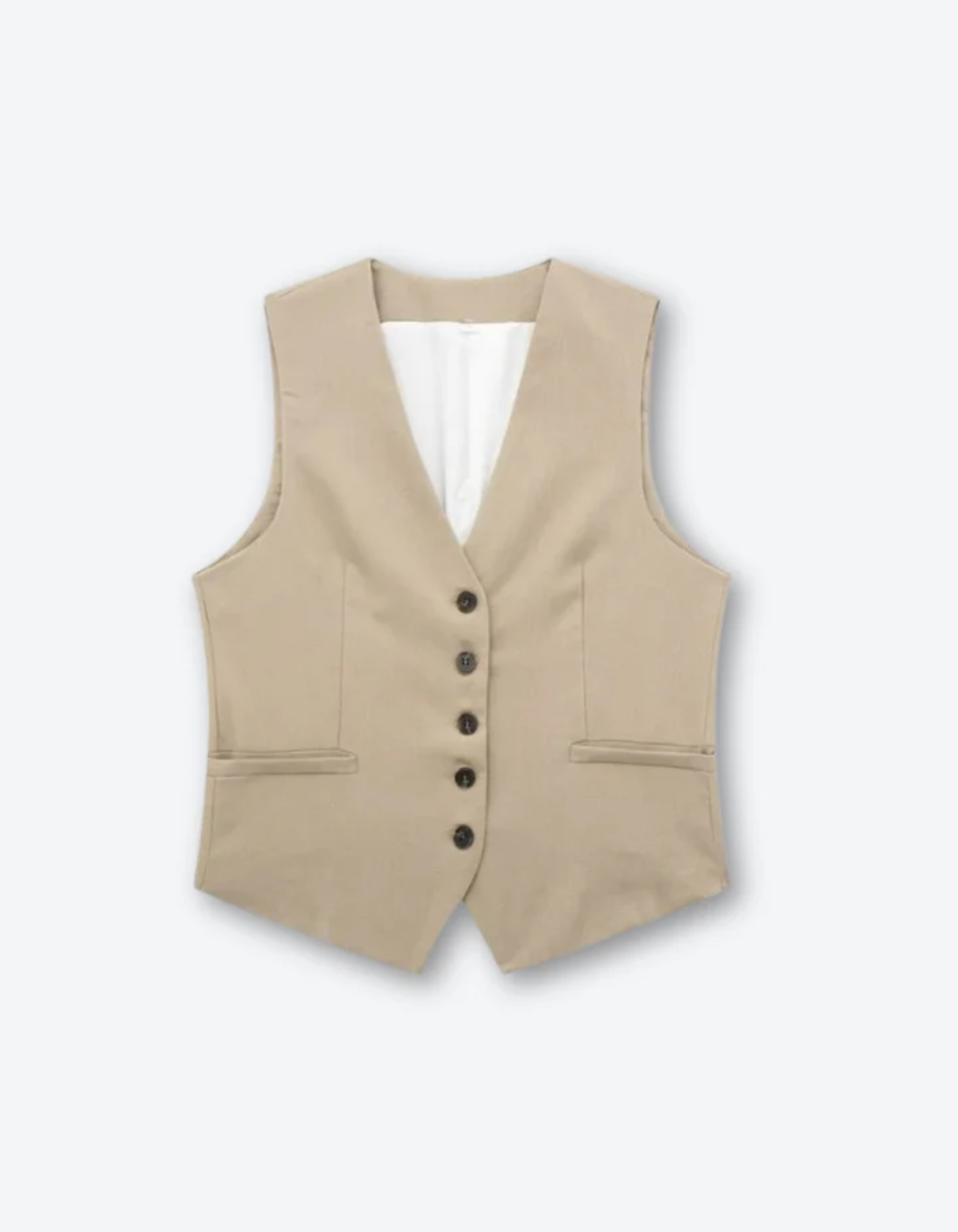 Luciana – Classic Button-Down - Mini Vest
