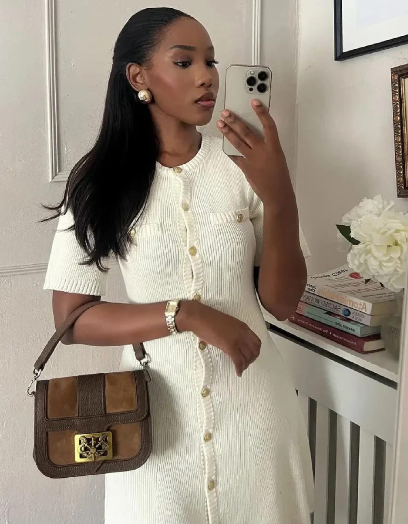Clara – Chic button details – Knit dress