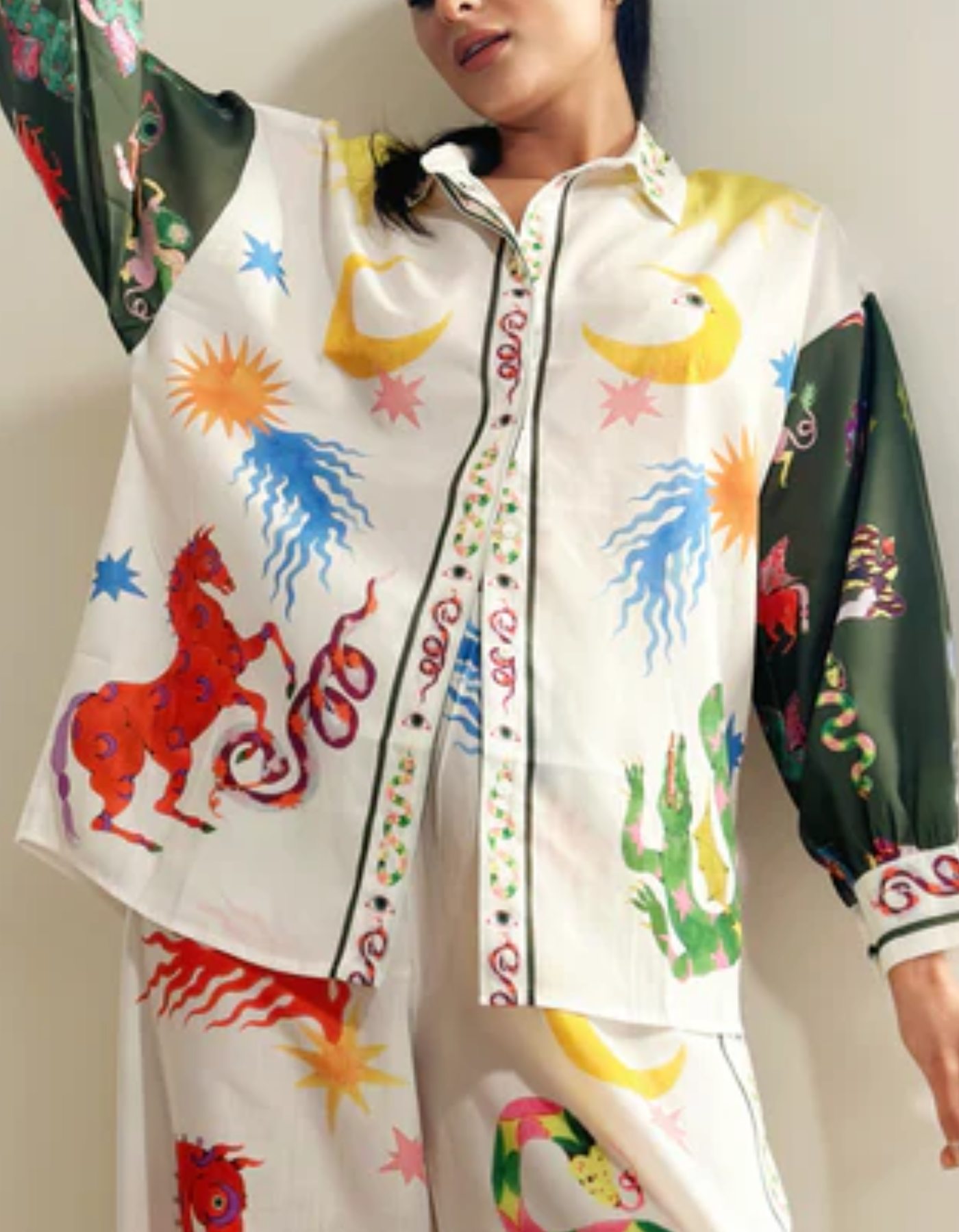 Celestia – Bold print design – Shirt and pants set