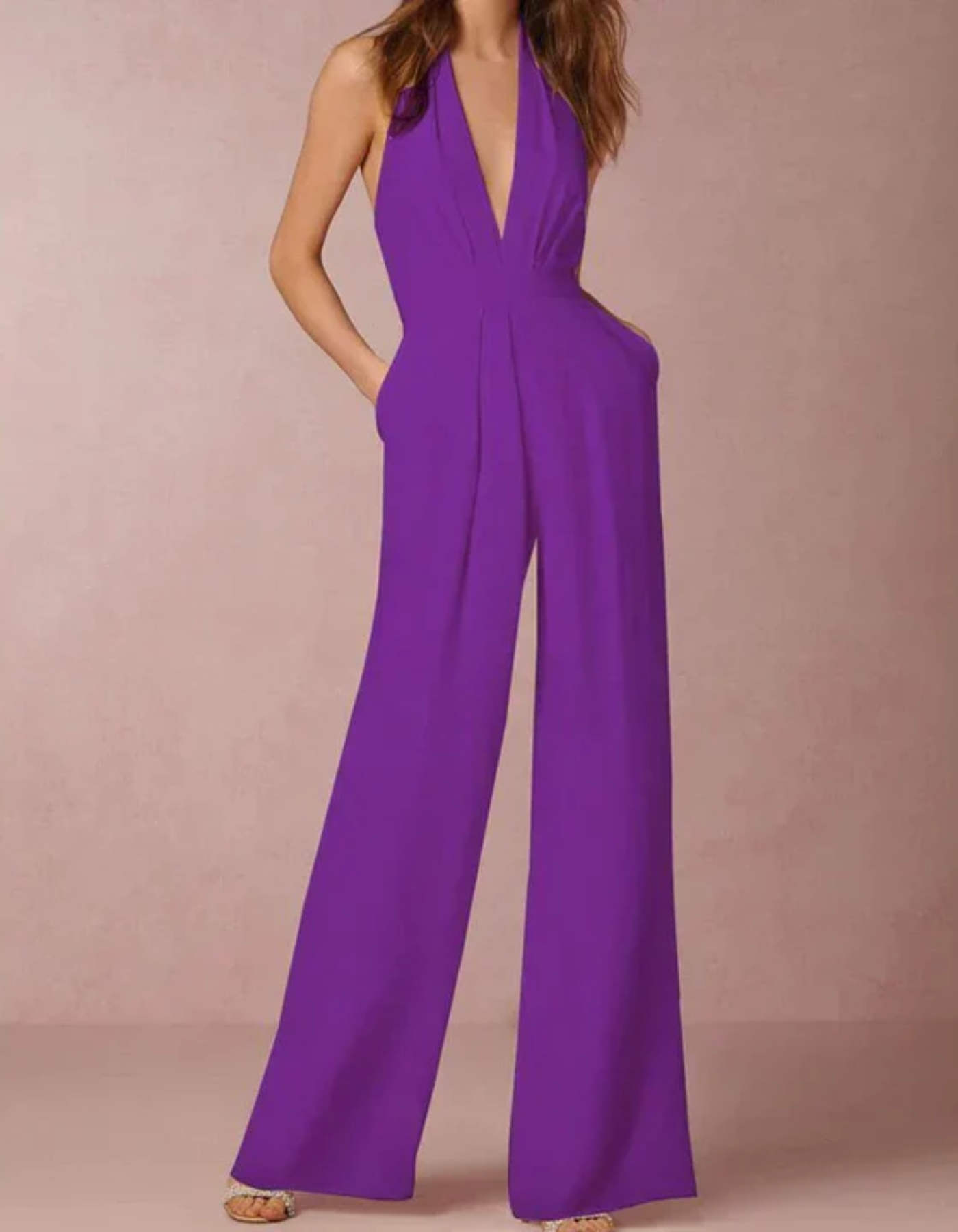 Carina – Deep V-neck – Jumpsuit