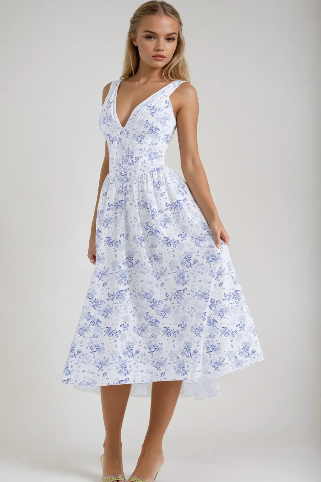 Aurelia – Vibrant floral design – Midi dress