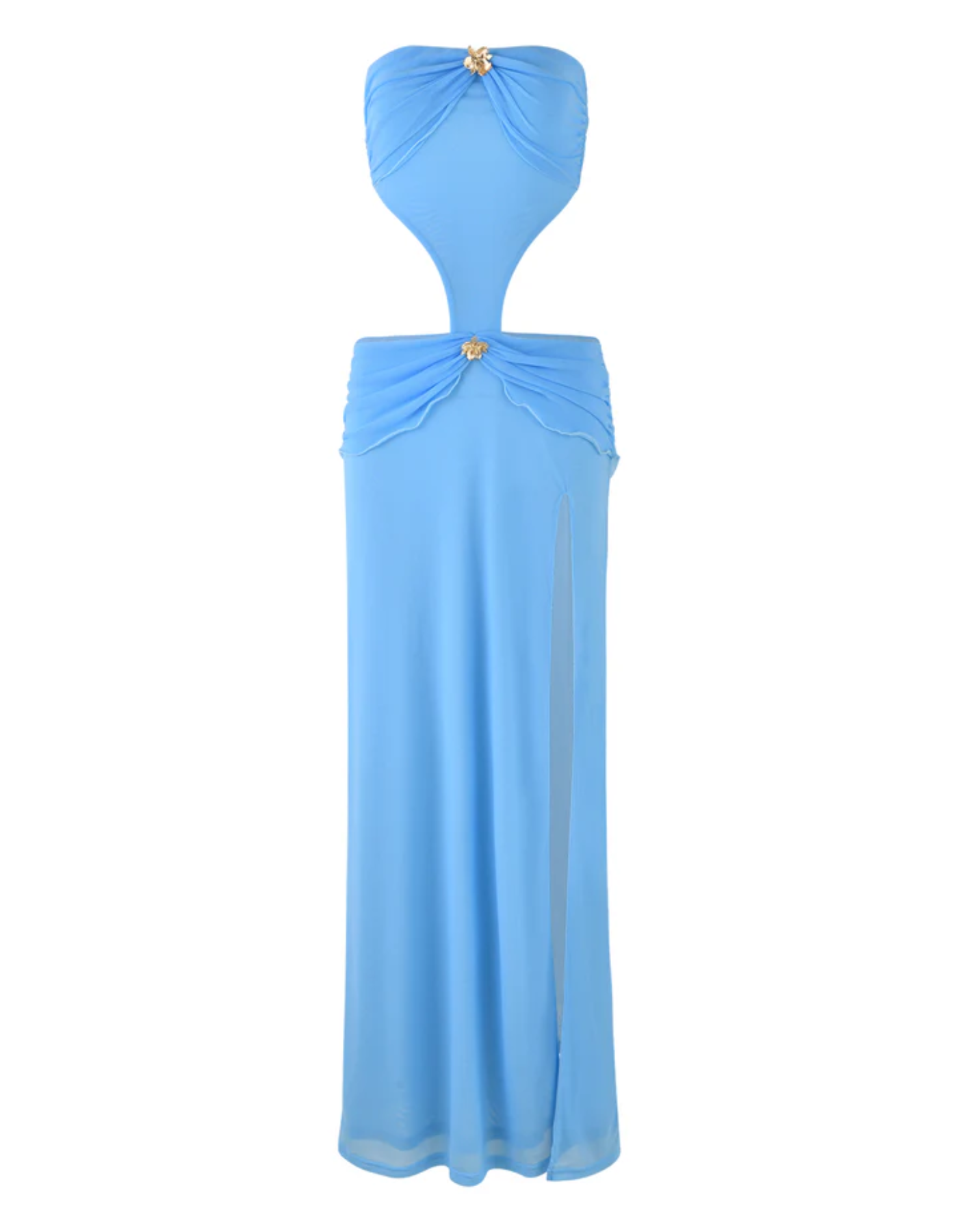 Verena – Draped detail – Cut-out maxi dress