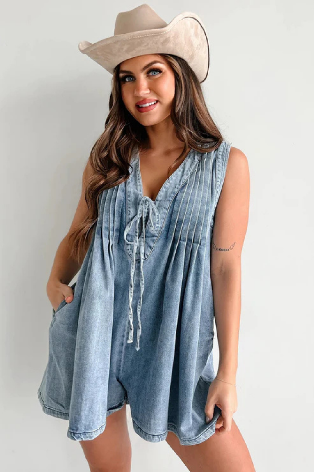 Isella – Relaxed fit – Denim playsuit