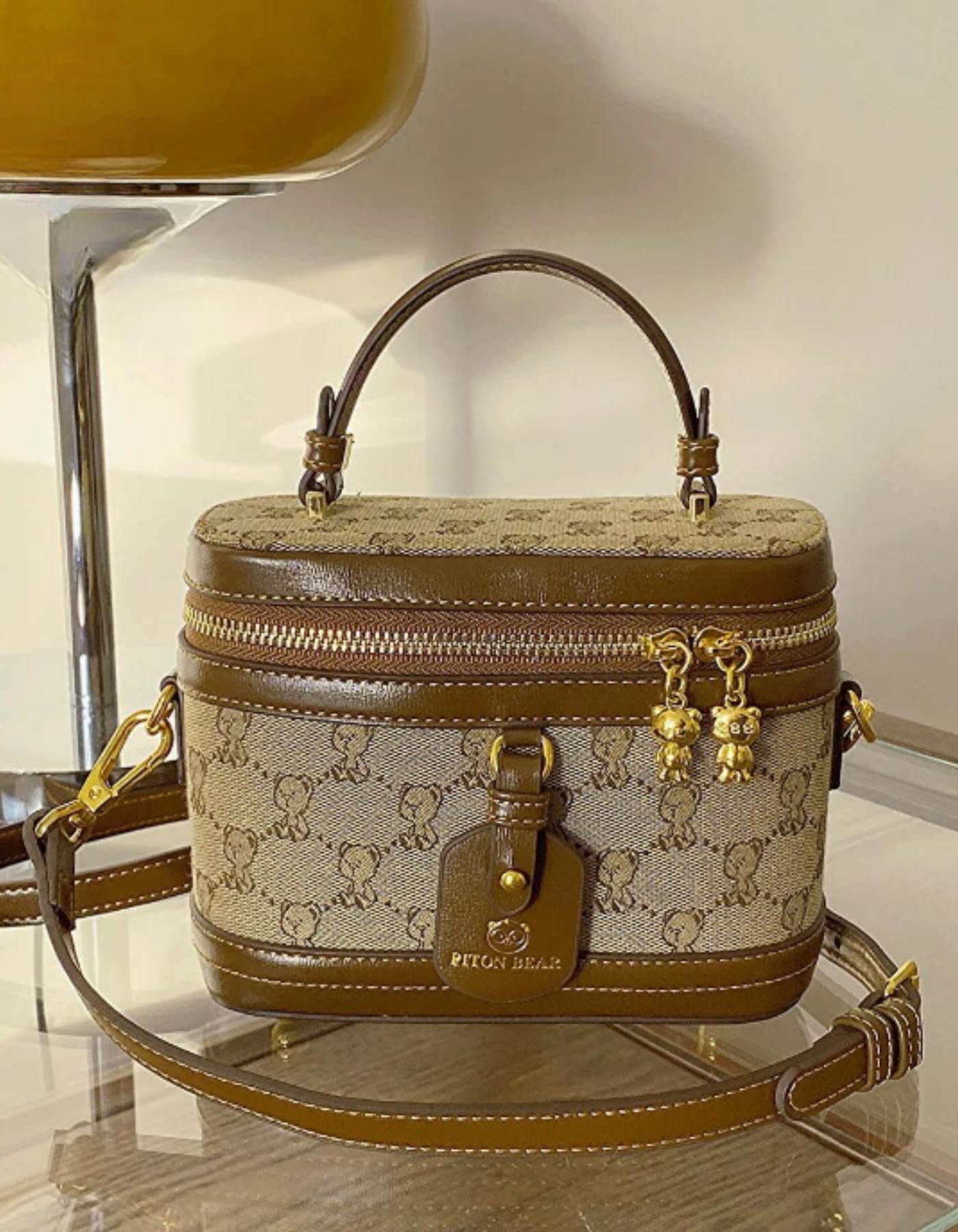 Maronette – Embellished bunny charm – Crossbody handbag