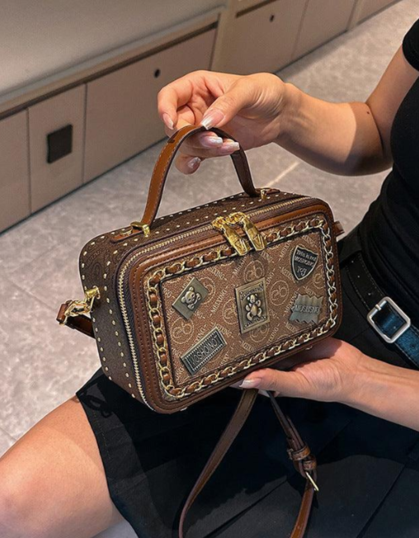 Celestia – Vintage patchwork charm – Crossbody handbag