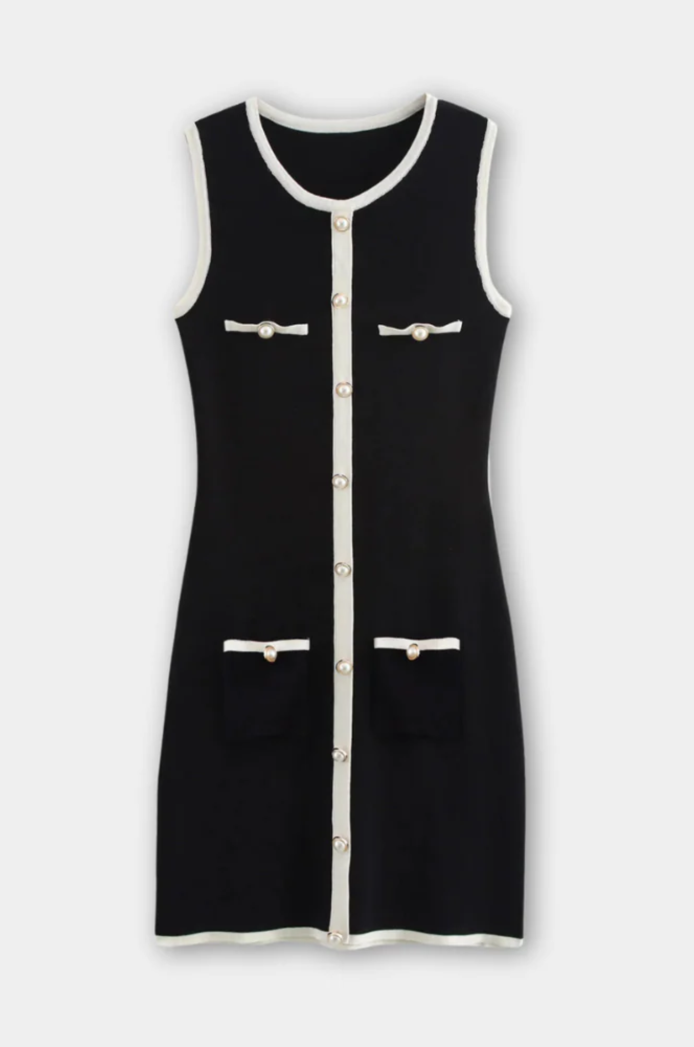 Carmela – Elegant Contrast – Knit Dress