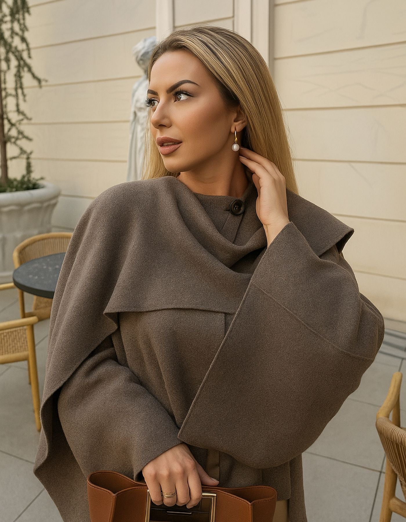 Ardévine – Draped layer – Cape jacket
