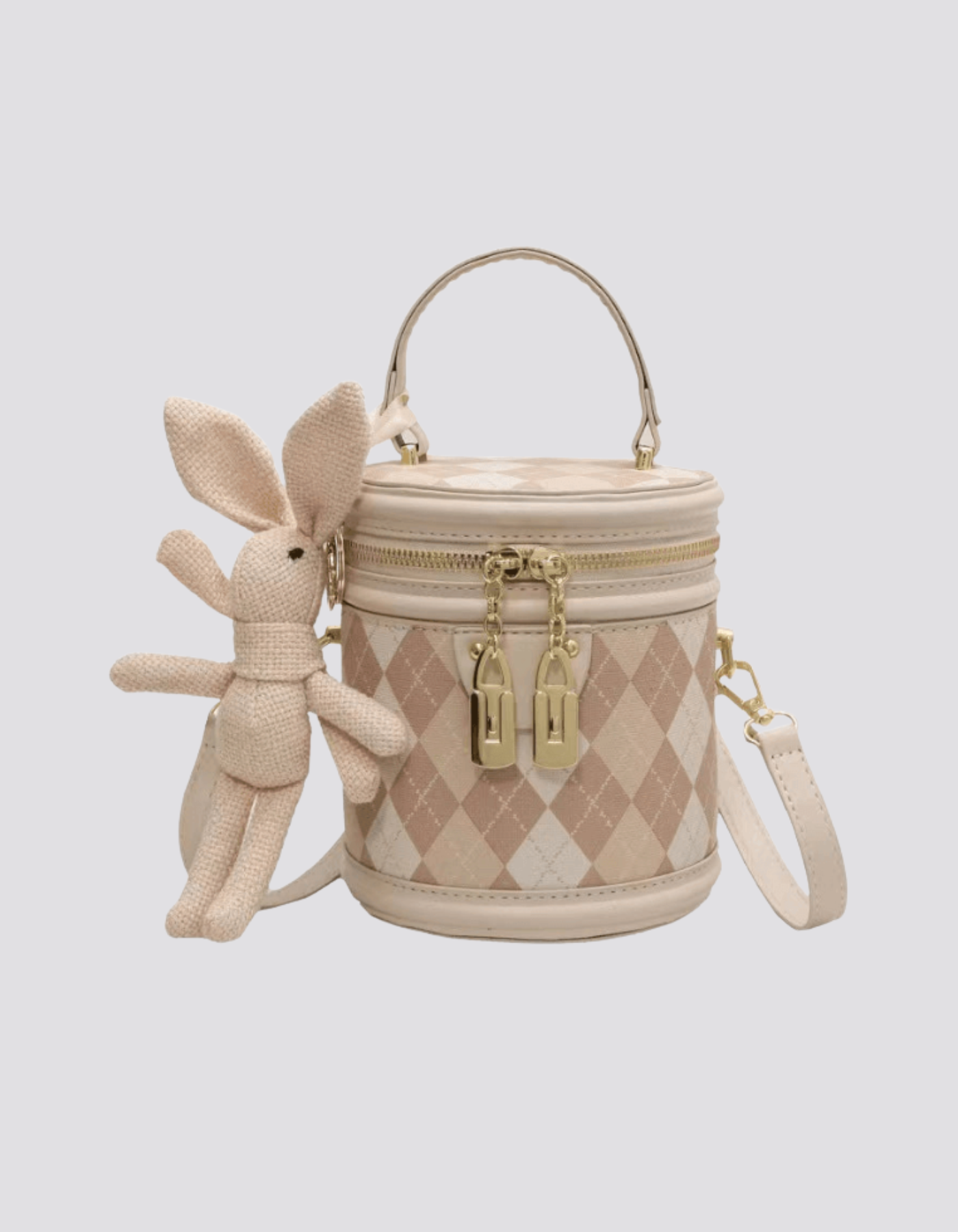 Minivière – Argyle bunny accent – Crossbody handbag