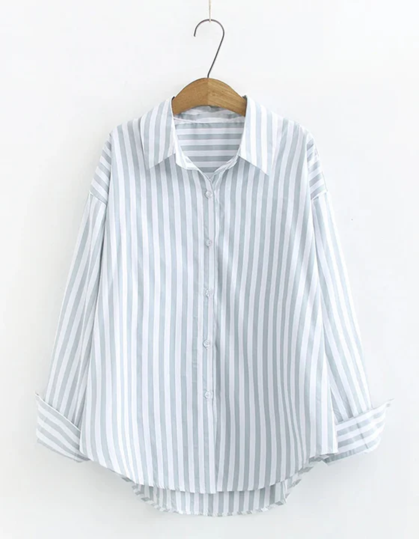 Valentina – Relaxed Striped – Button-Up Shirt