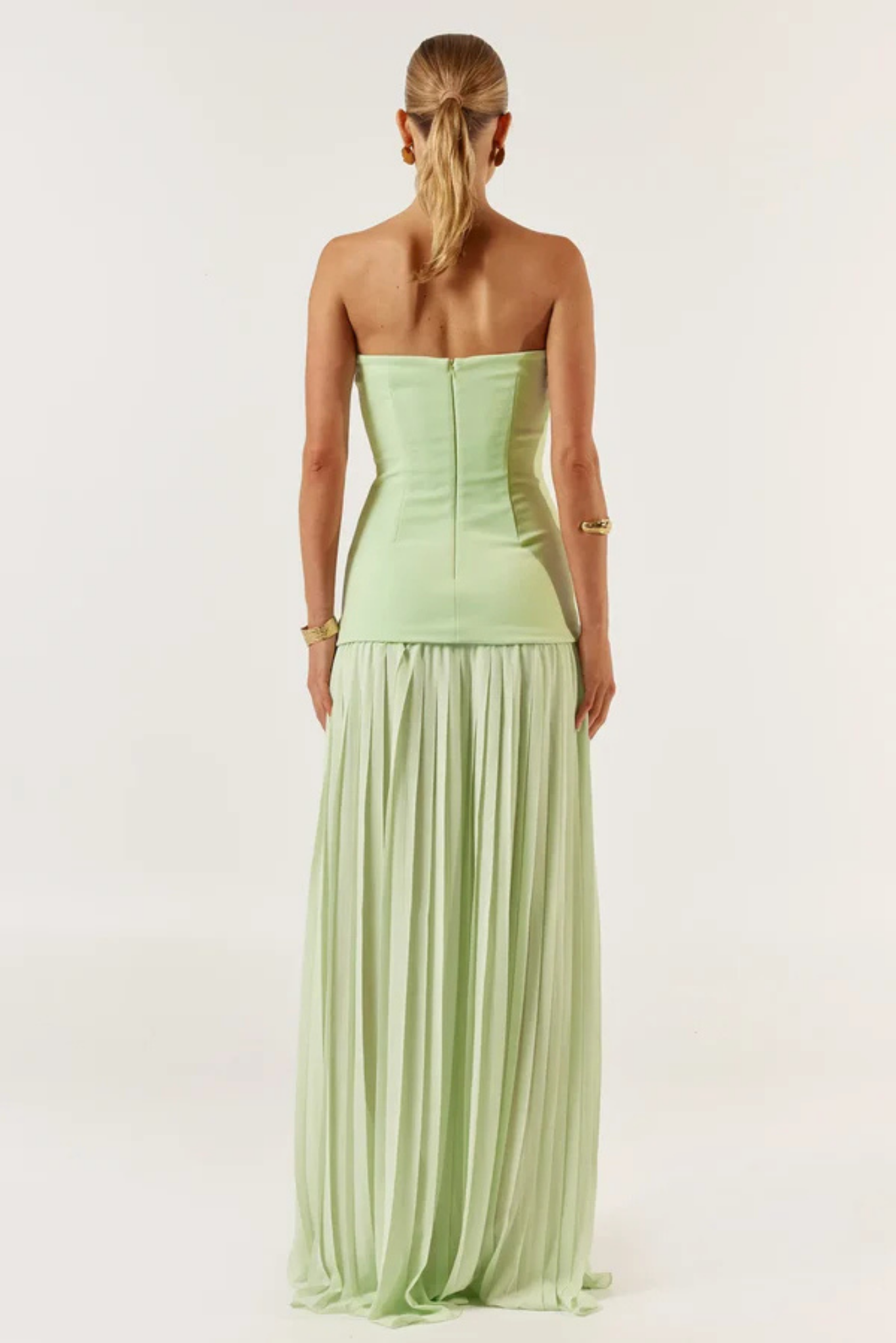 Lora – Pleated skirt design – Maxi dress