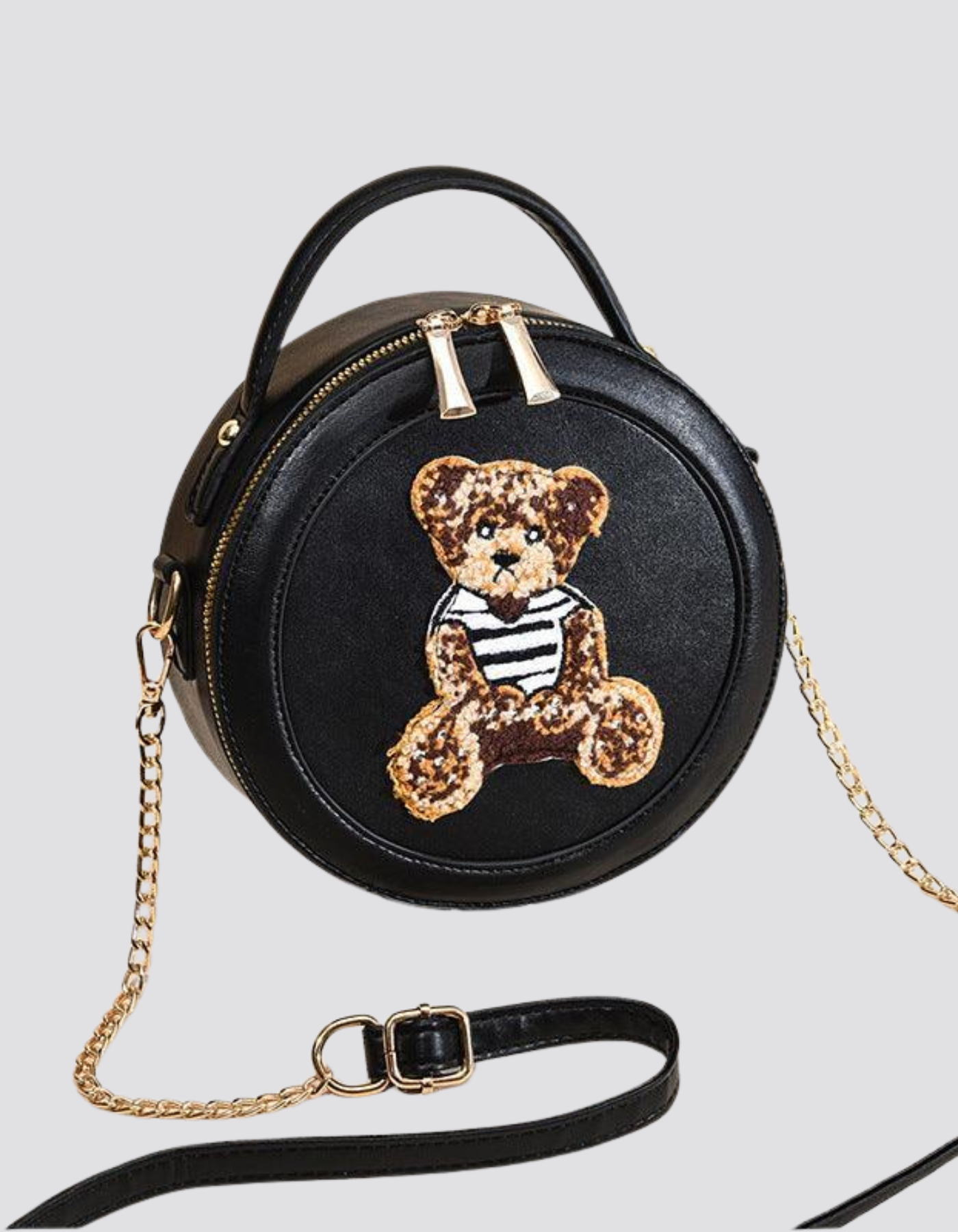Orsina – Embroidered teddy charm – Crossbody handbag