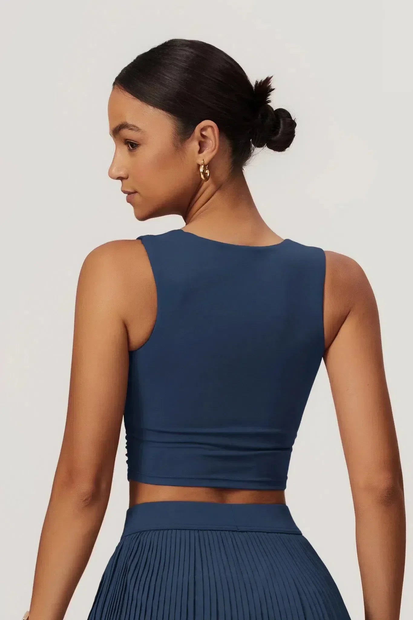 Abriana – Square neckline – Sleek fit top-10174780899655-Ivory Ombre