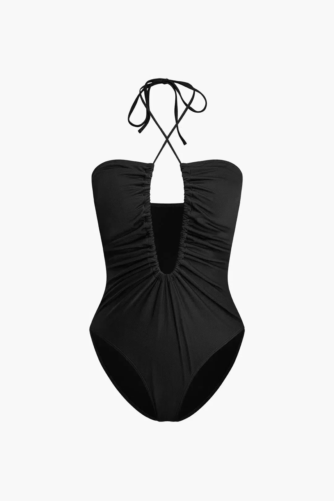Alisse – Chic fit – Ruched one-piece swimsuit-10174704648519-Ivory Ombre