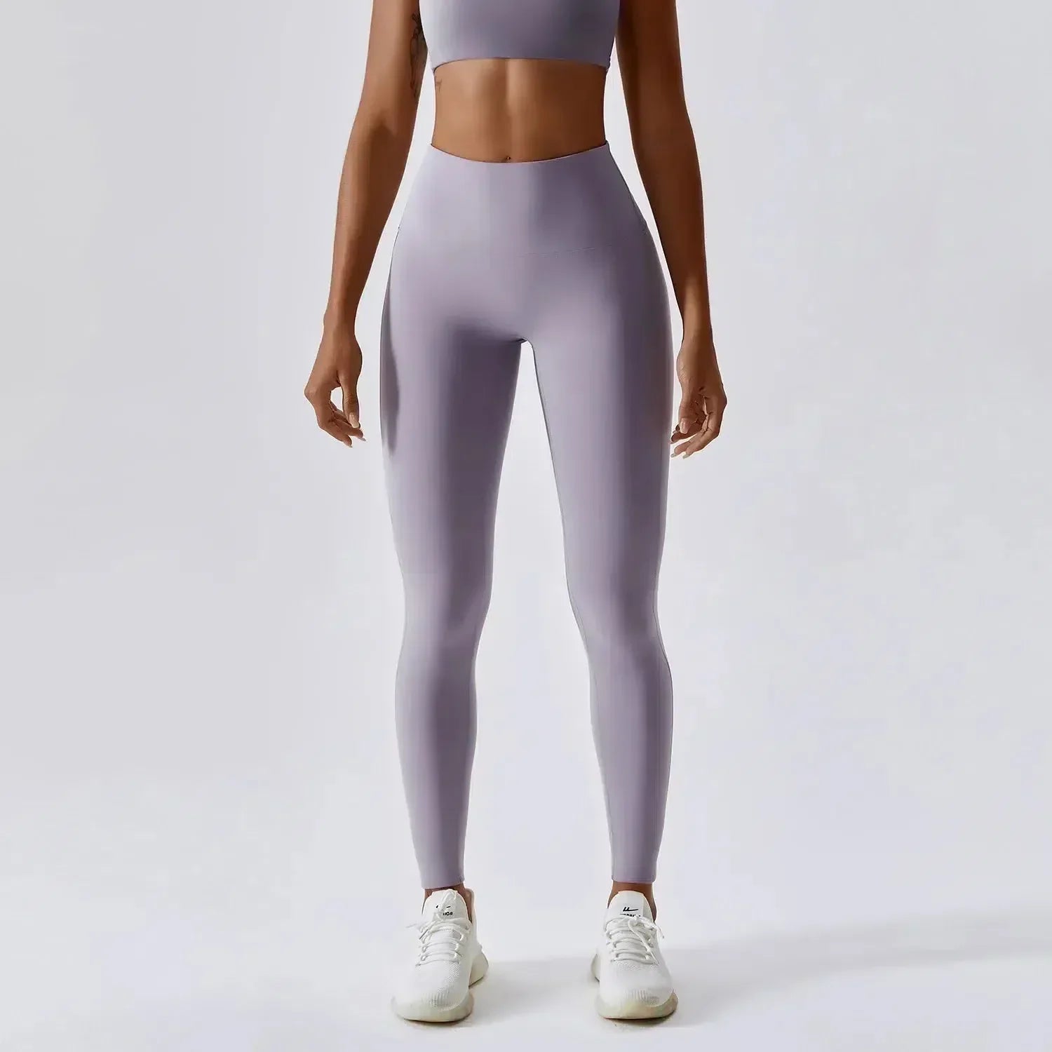 Ambra – High-stretch fabric – Push-up workout leggings-10174786601287-Ivory Ombre