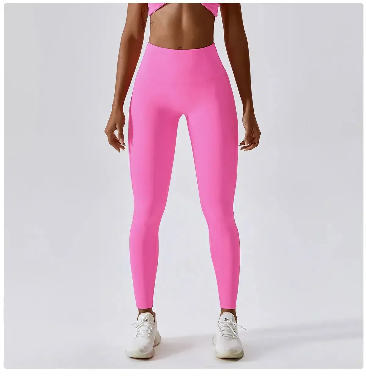 Ambra – High-stretch fabric – Push-up workout leggings-10174786601287-Ivory Ombre