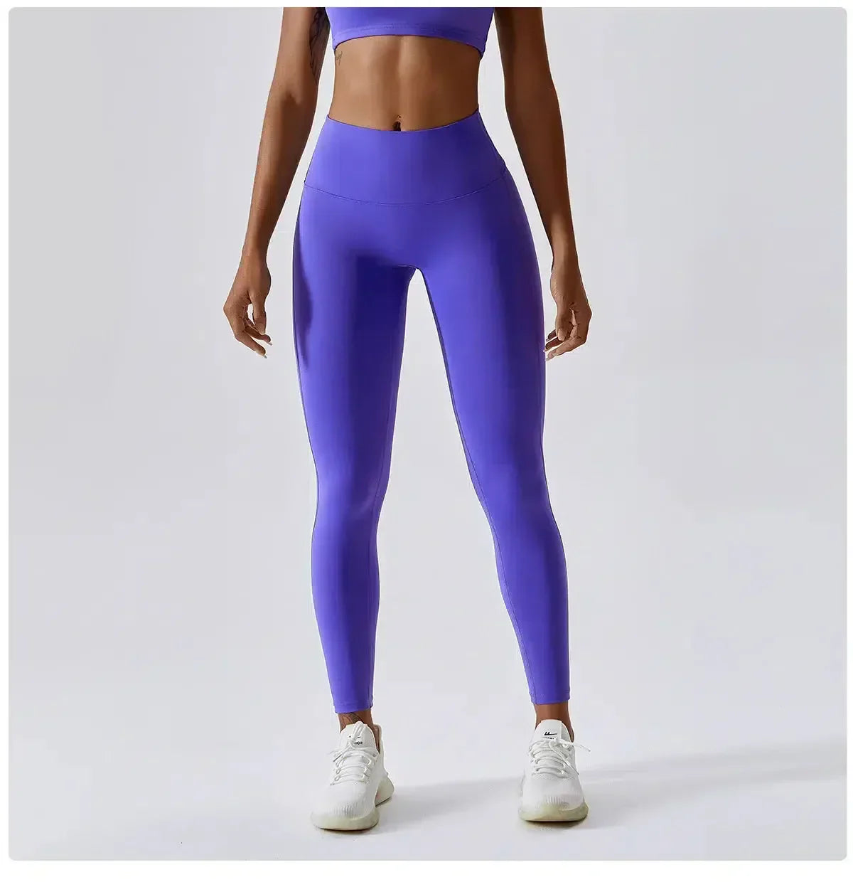 Ambra – High-stretch fabric – Push-up workout leggings-10174786601287-Ivory Ombre