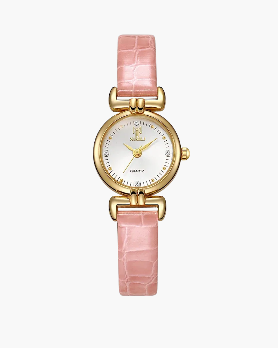 Amélisse – Bordeaux leather – Wristwatch-10173355524423-Ivory Ombre