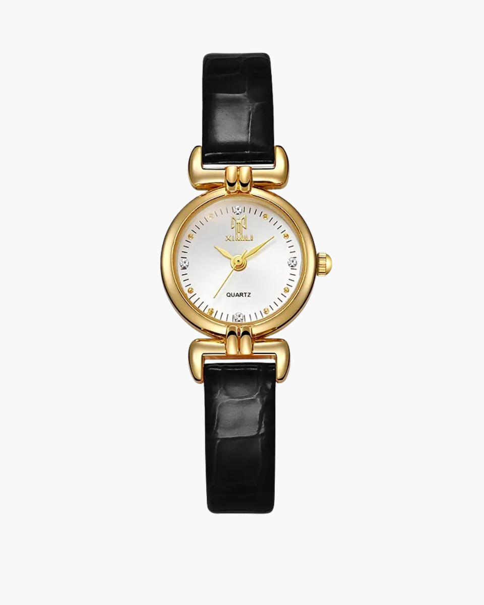 Amélisse – Bordeaux leather – Wristwatch-10173355524423-Ivory Ombre
