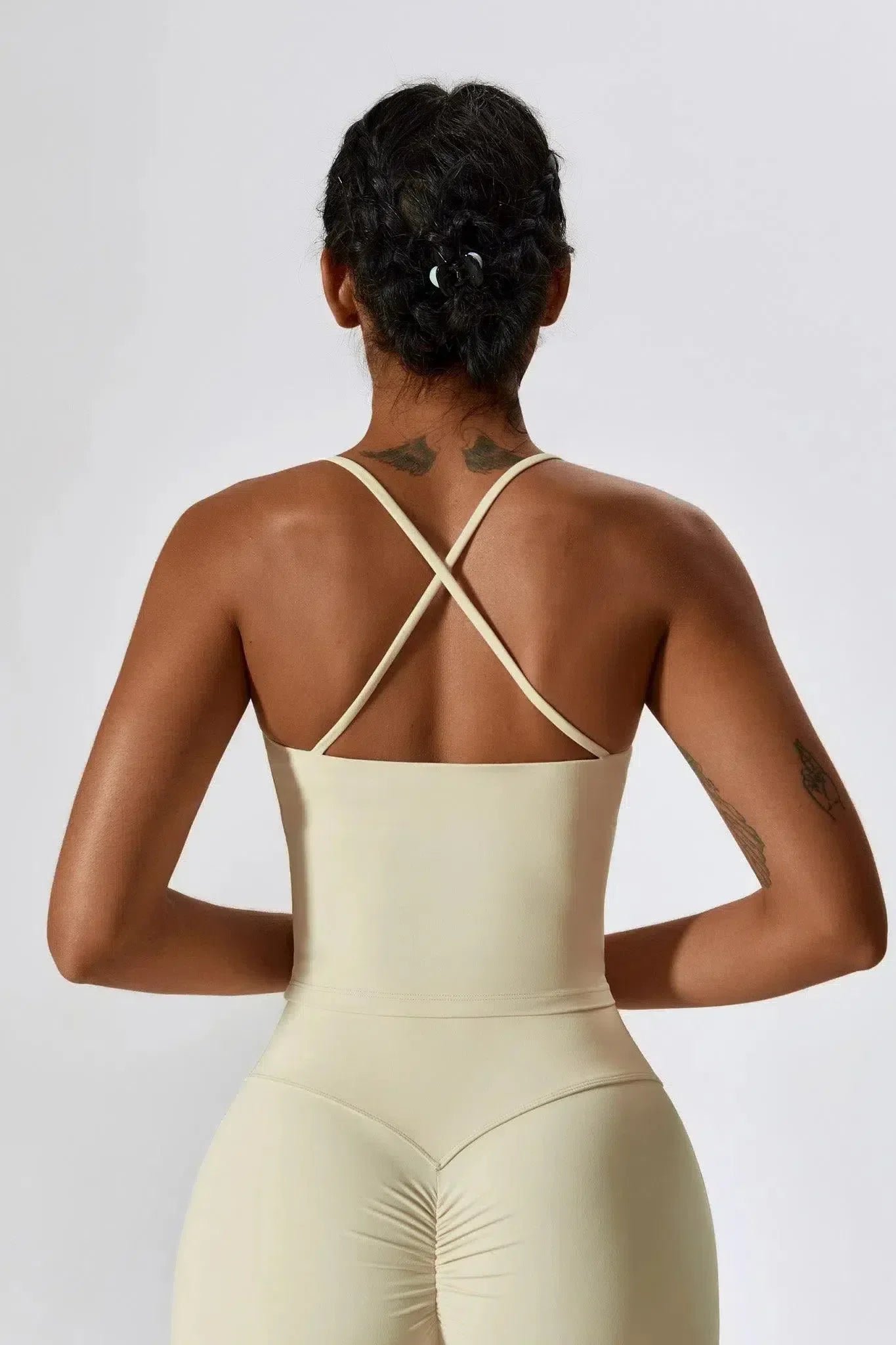 Amihan – Scoop neckline – Gymwear top-10174780473671-Ivory Ombre