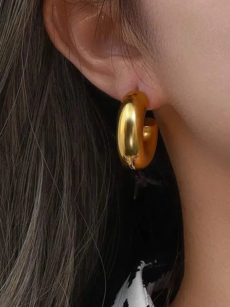 Amore – Chunky design – Hoop earrings-10173354639687-Ivory Ombre