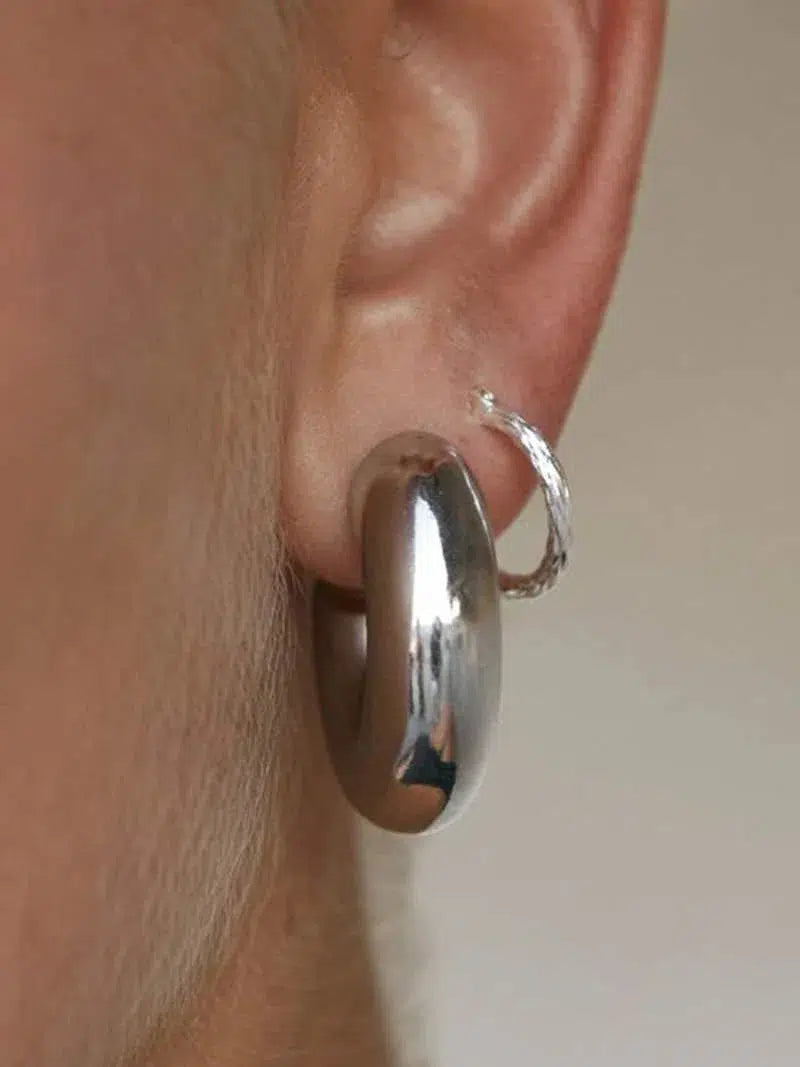 Amore – Chunky design – Hoop earrings-10173354639687-Ivory Ombre