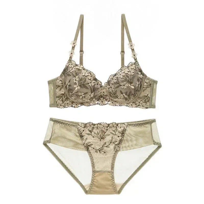 Amorette – Floral push-up – Lingerie set-10174861902151-Ivory Ombre