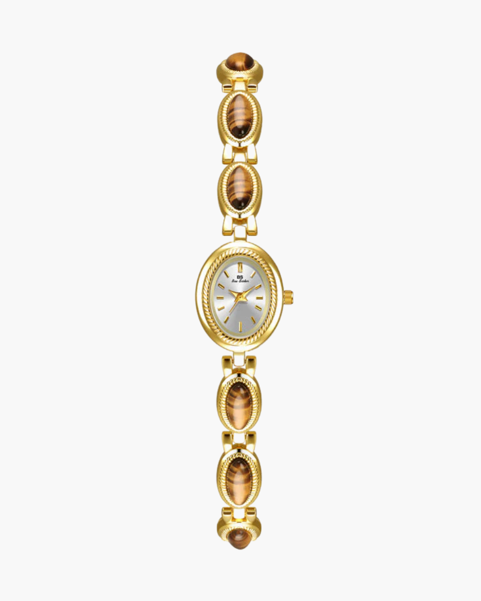 Aurore – Tiger-eye accents – Vintage watch-10173356245319-Ivory Ombre
