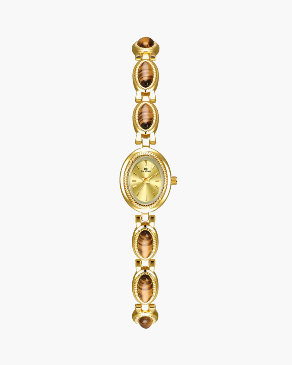 Aurore – Tiger-eye accents – Vintage watch-10173356245319-Ivory Ombre