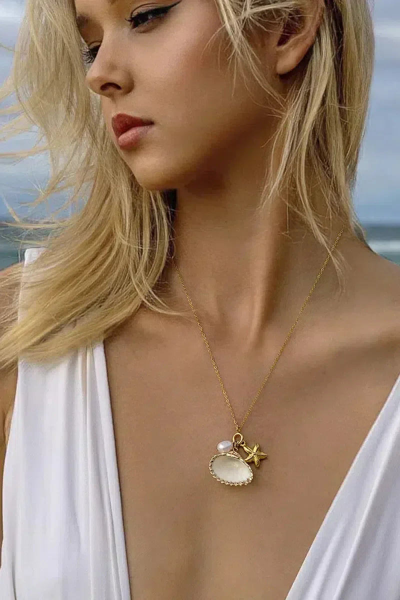 Avenya – Starfish pearl – Necklace-10173355032903-Ivory Ombre