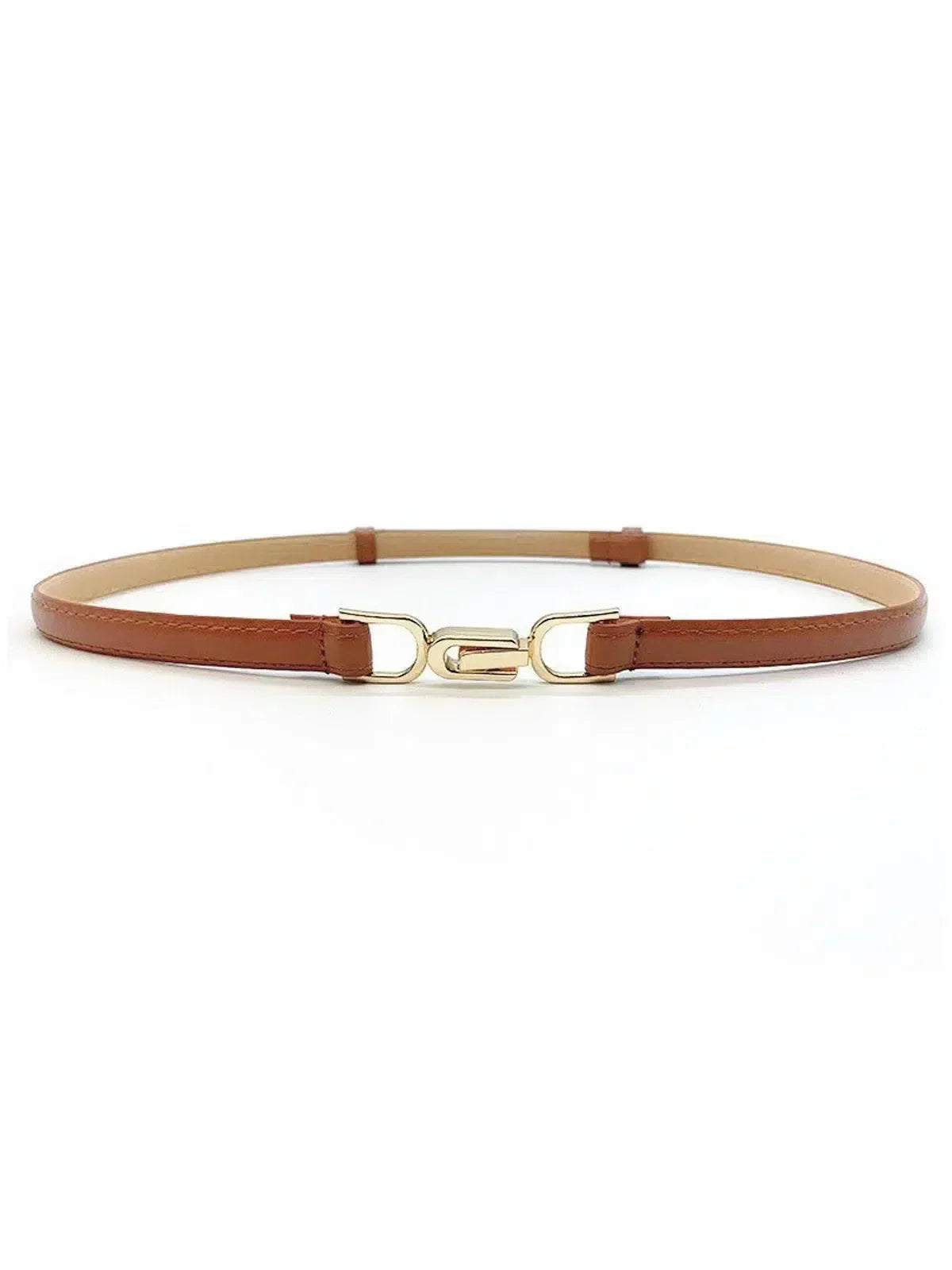 Calyx – Slim adjustable fit – Leather belt-10174652416327-Ivory Ombre