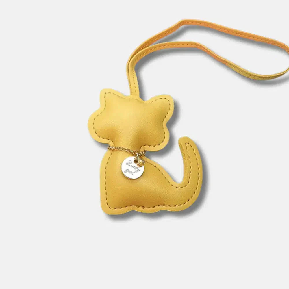 Cat – Playful cat design – Bag charm-10174671061319-Ivory Ombre
