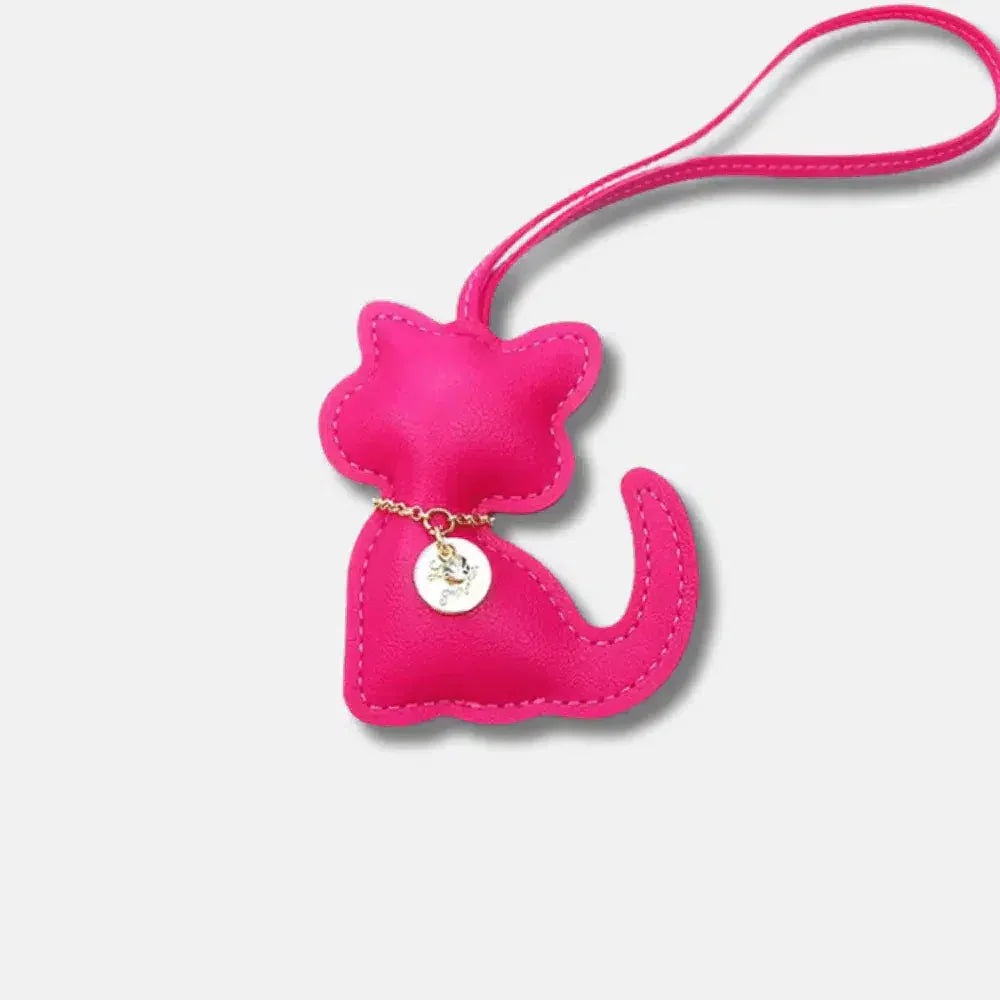 Cat – Playful cat design – Bag charm-10174671061319-Ivory Ombre
