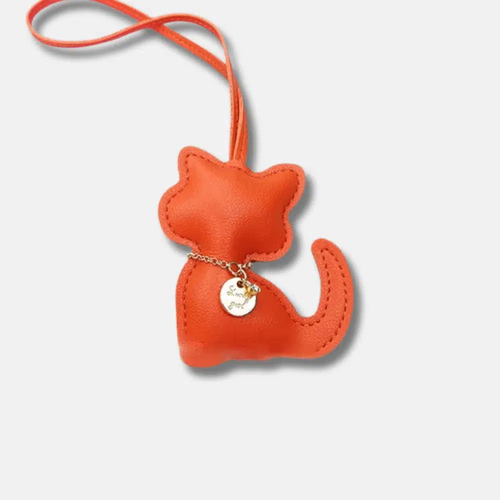 Cat – Playful cat design – Bag charm-10174671061319-Ivory Ombre