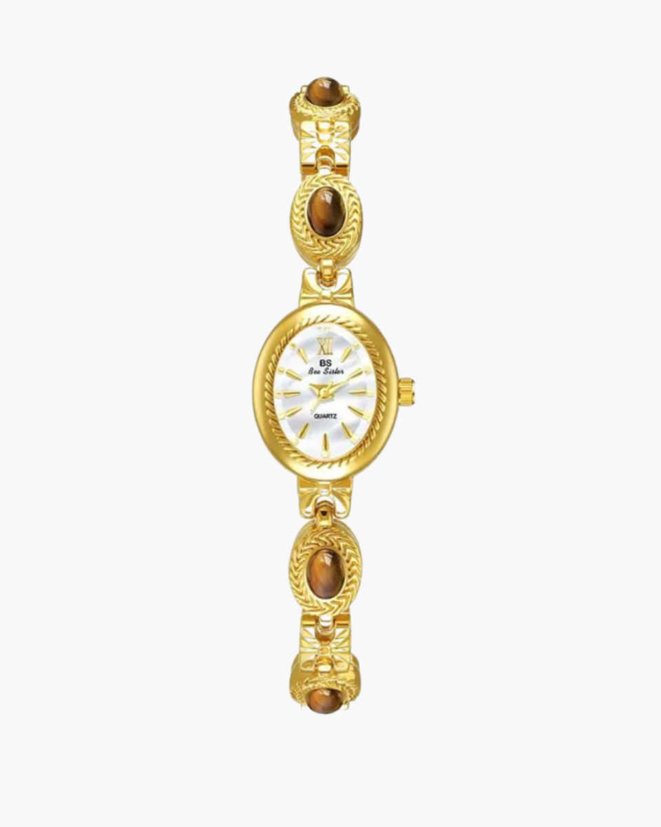 Celestina – Vintage elegance – Oval dial watch-10173356605767-Ivory Ombre