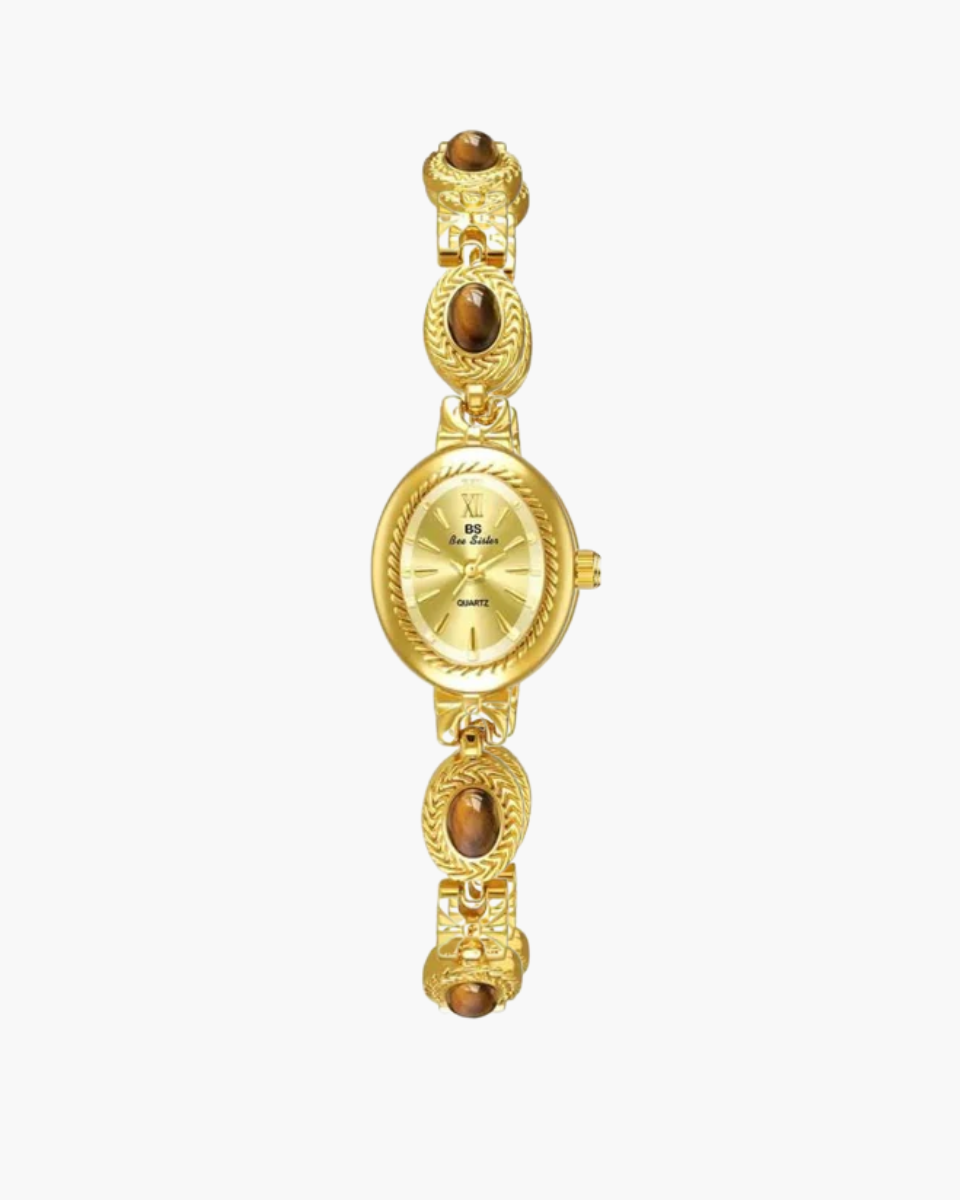 Celestina – Vintage elegance – Oval dial watch-10173356605767-Ivory Ombre
