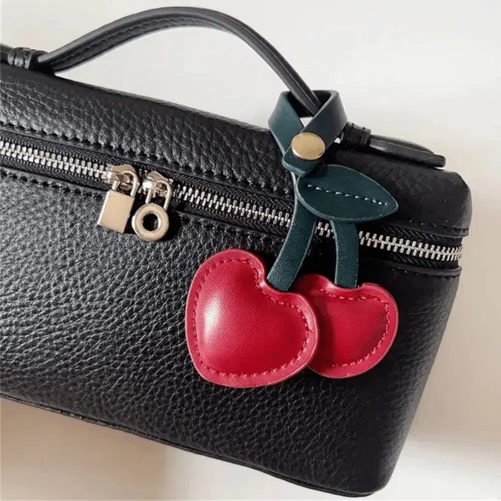 Cherry – Playful cherry design – Bag charm-10174667882823-Ivory Ombre
