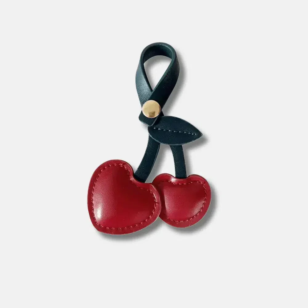 Cherry – Playful cherry design – Bag charm-10174667882823-Ivory Ombre