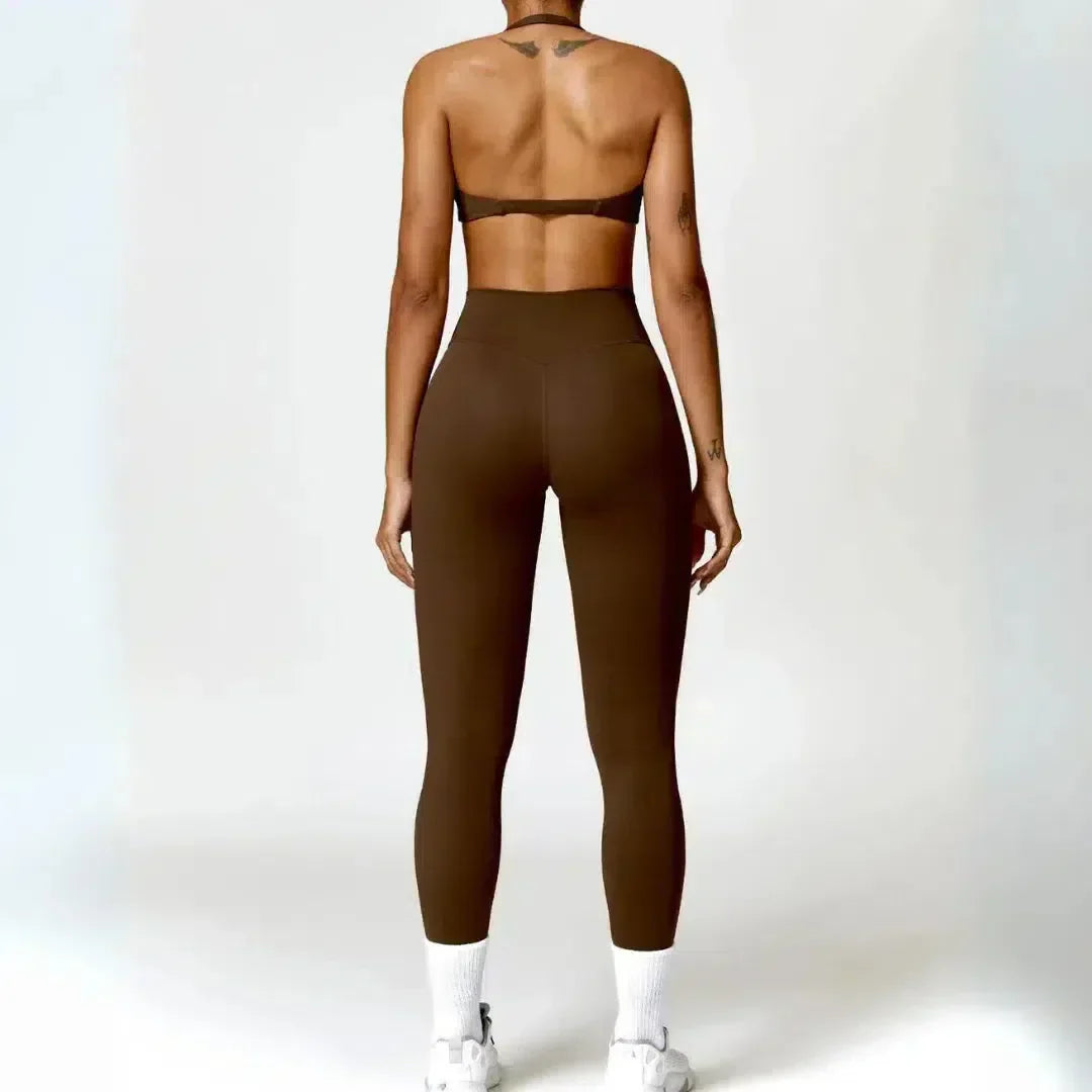 Cinzia – Vibrant Hues – Alluring Fitness Set-10174860558663-Ivory Ombre
