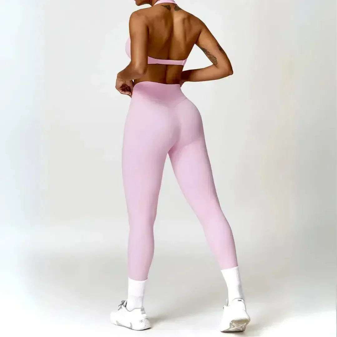 Cinzia – Vibrant Hues – Alluring Fitness Set-10174860558663-Ivory Ombre